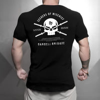Men’s Moisture-Wicking Performance T-Shirt Black Skull Edition